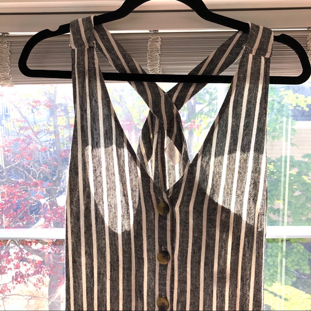 Abound striped jumpsuit
